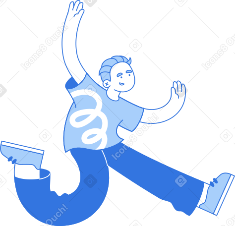 점프하는 행복한 사람 PNG, SVG