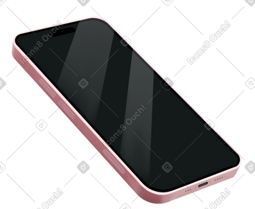 Pink smartphone PNG, SVG