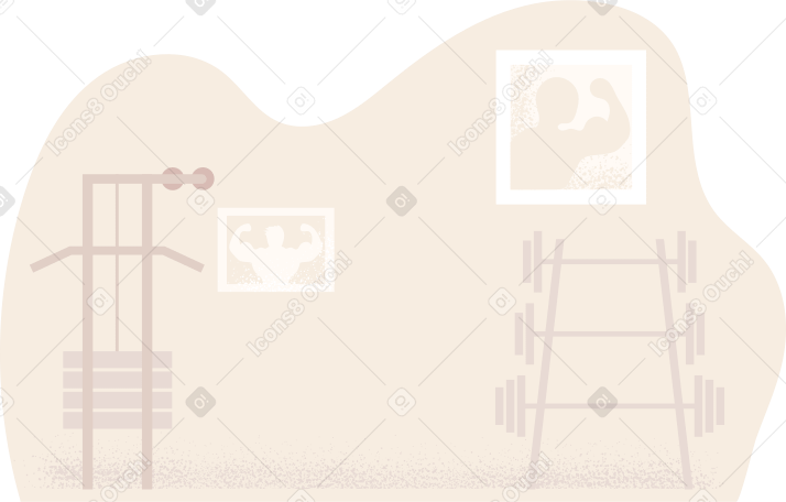 гимнастический зал в PNG, SVG