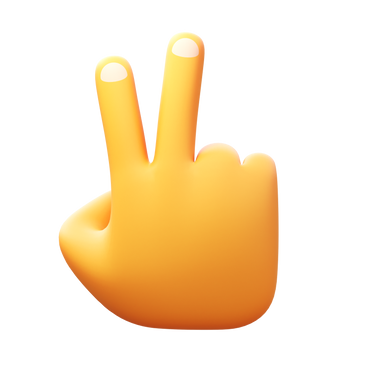 peace hand PNG, SVG