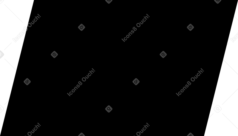 parallelogram black Illustration in PNG, SVG
