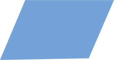 Blue parallelogram PNG、SVG
