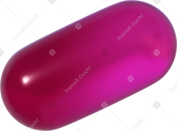 3D gradient capsule PNG, SVG