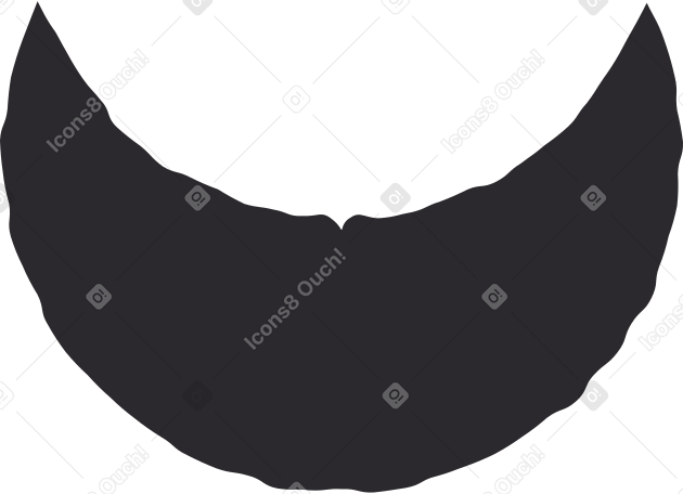 crescent black PNG, SVG