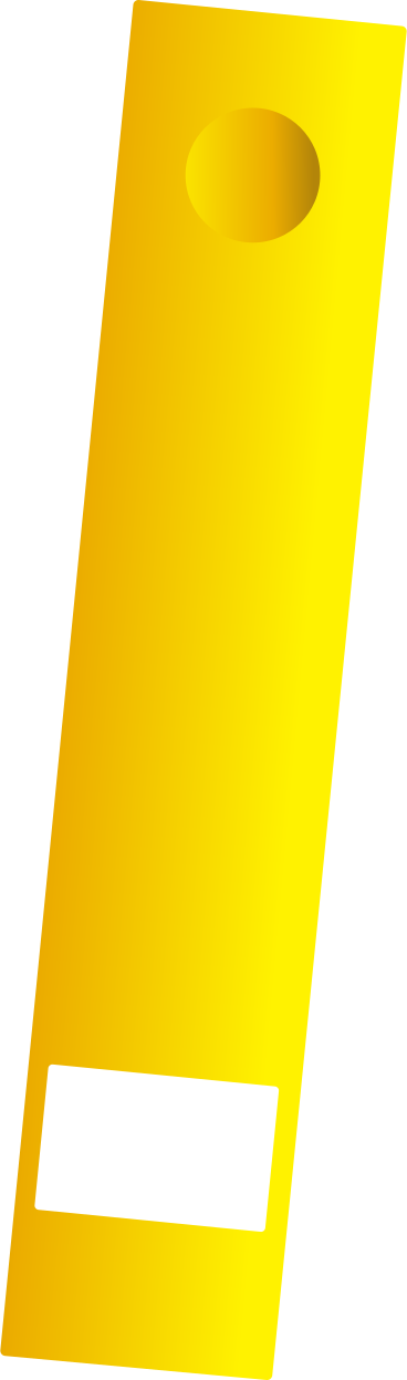 yellow folder with rings PNG, SVG
