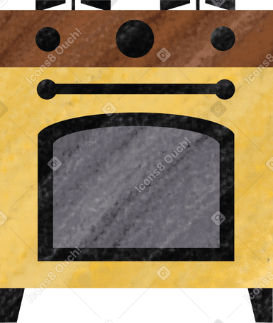 oven Illustration in PNG, SVG
