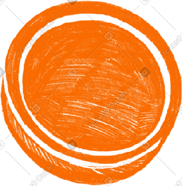 Orange coin PNG, SVG