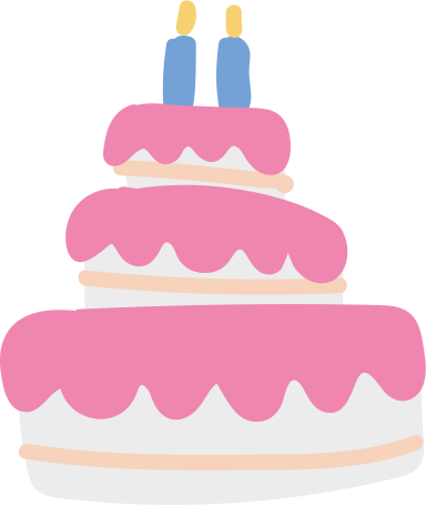 birthday cake Illustration in PNG, SVG