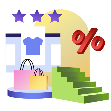 할인된 가격으로 온라인으로 옷 쇼핑하기 PNG, SVG