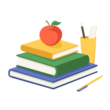 Books and study items for education PNG, SVG