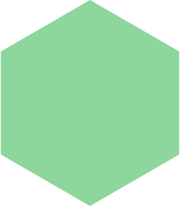 Green hexagon PNG, SVG