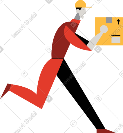 delivery man PNG, SVG