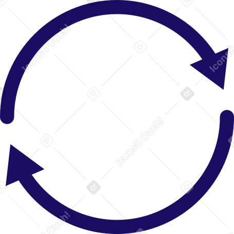 Flèches de cercle PNG, SVG