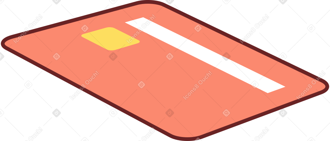 Carte bancaire rouge PNG, SVG