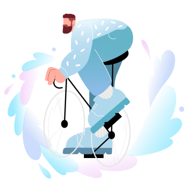 Cycliste, guy sur un vélo PNG, SVG