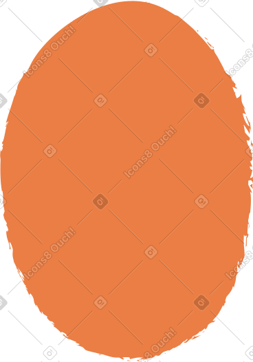 Orange ellipse PNG, SVG