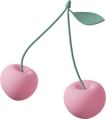 Pink cherries PNG, SVG