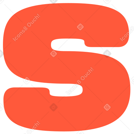 letter s Illustration in PNG, SVG