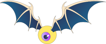 eyeball bat PNG, SVG