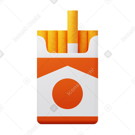 3D cigarettes pack в PNG, SVG