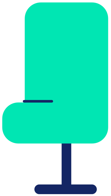 Кресло на колесиках в PNG, SVG