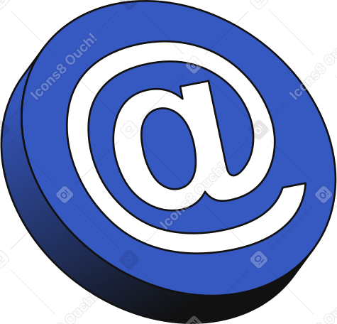 email sign in circle Illustration in PNG, SVG