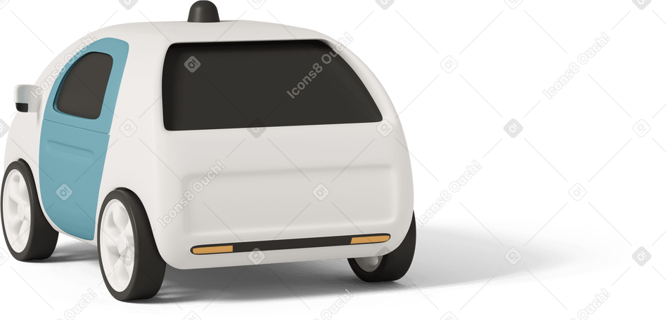 3D smart car back PNG, SVG