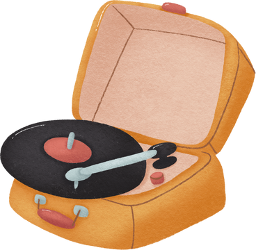 vinil record player PNG, SVG
