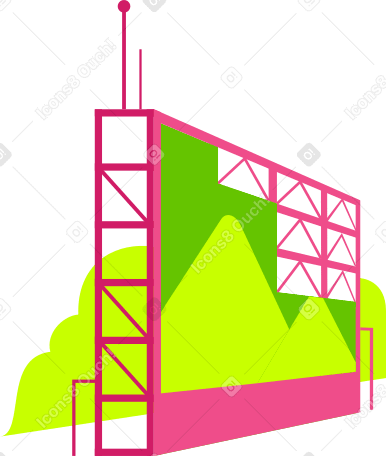 construction tower PNG, SVG