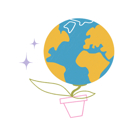 Ecology and earth day Illustration in PNG, SVG