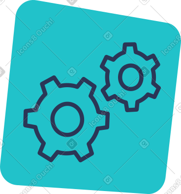 Gears icon PNG, SVG
