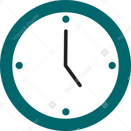 wall clock with arrows PNG, SVG