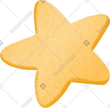 Yellow cookies in the shape of a star PNG, SVG