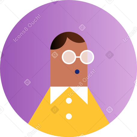 Icona dell'utente con gli occhiali PNG, SVG