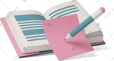 Notebook with sticker PNG, SVG