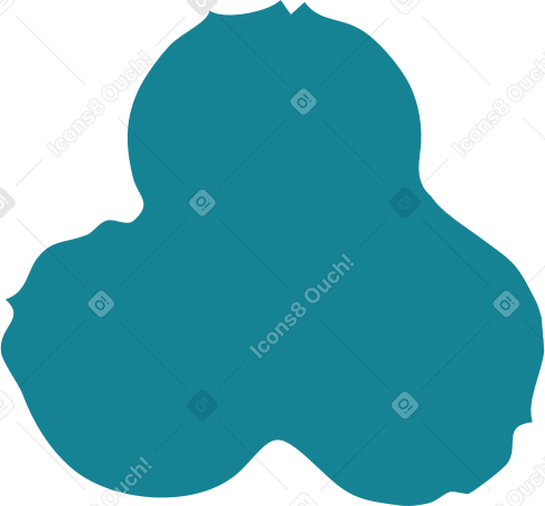 dark blue trefoil PNG, SVG