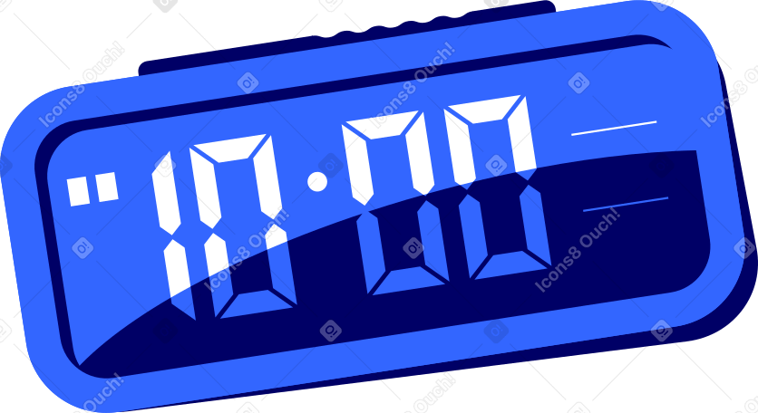electronic clock alarm clock Illustration in PNG, SVG