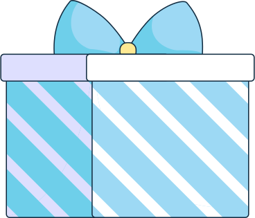 present with bow PNG, SVG