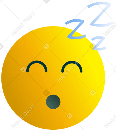 emoji sleeping PNG, SVG