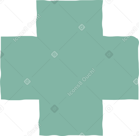 Kreuz grün PNG, SVG