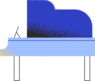 piano side view PNG, SVG