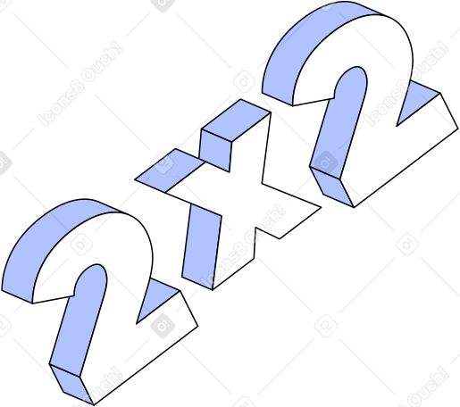 lettering 2x2 text в PNG, SVG