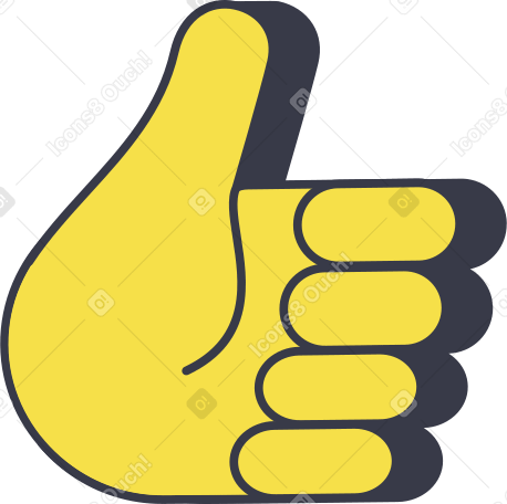 thumbs up Illustration in PNG, SVG