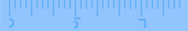 Blue ruler PNG, SVG