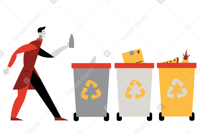Proper disposal Illustration in PNG, SVG