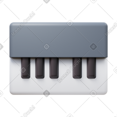 3D piano PNG, SVG