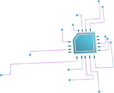 Mikrochip mit schaltkreisleitungen PNG, SVG