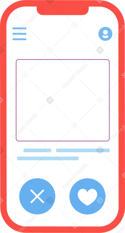 phone with interface Illustration in PNG, SVG