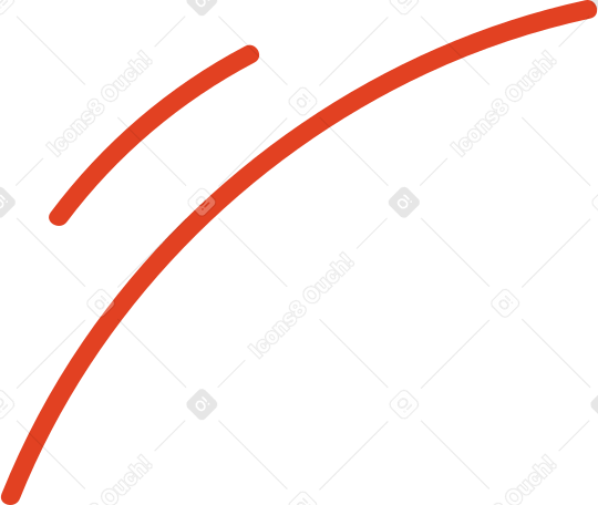 Две красные линии в PNG, SVG