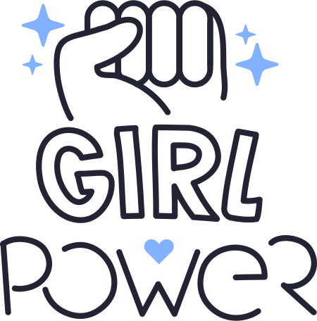 Girl power Illustration in PNG, SVG